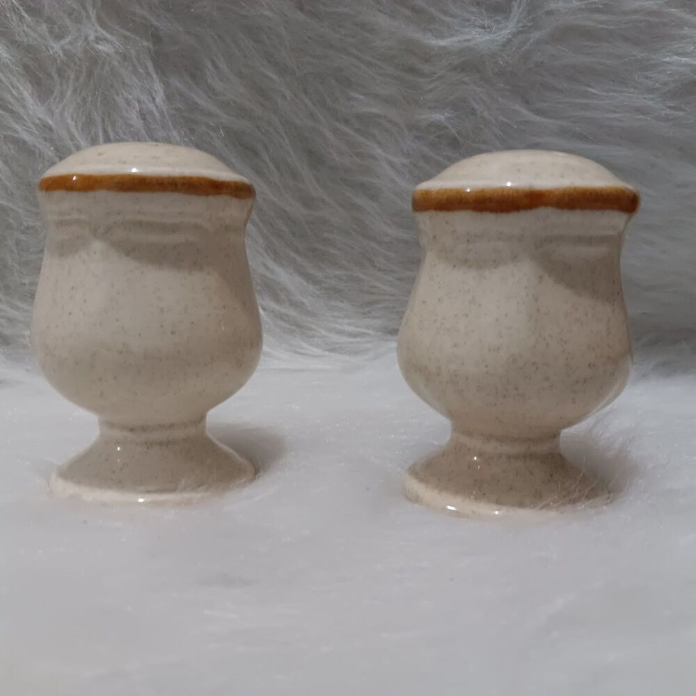 Vintage MIKASA Salt And Pepper Shakers Set AS IS